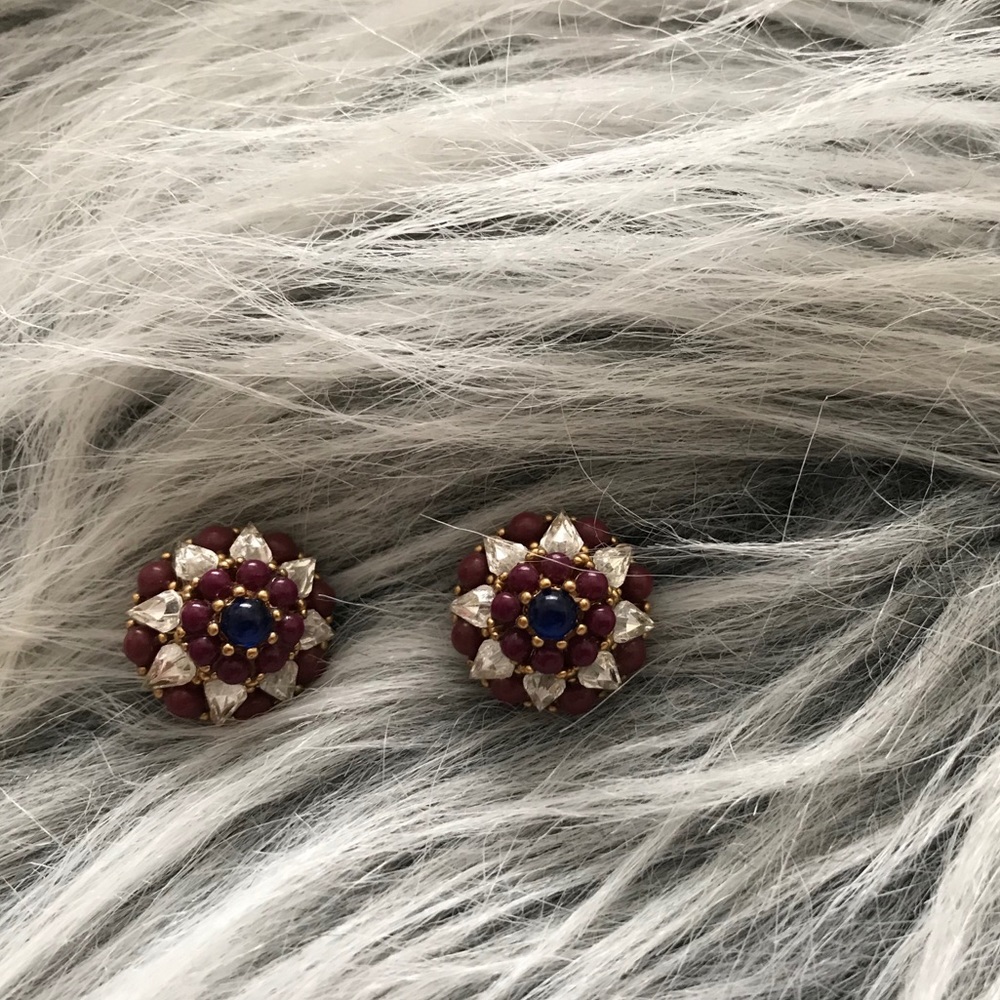 J. Crew vintage inspired jeweled stud